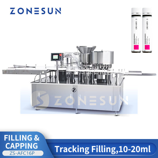 ZONESUN ZS-AFC16P Automatic Vial Liquid Filling Capping Machine