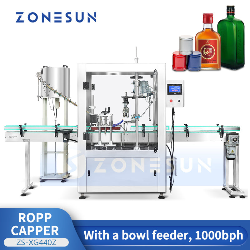 ZONESUN ZS-XG440Z Automatic Aluminum Pilfer Proof Capping Machine