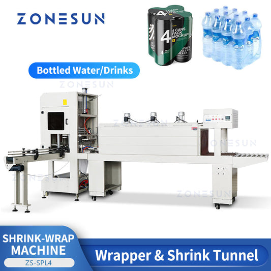 ZONESUN ZS-SPL4 Confezionatrice termoretraibile avvolgitrice automatica per bottiglie 