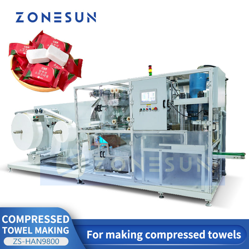 zonesun compressed towel machine