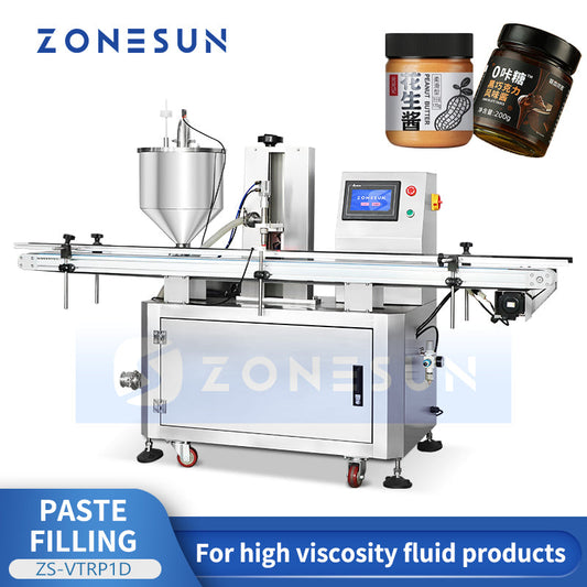 ZONESUN ZS-VTRP1D Automatic Rotor Pump Thick Paste Filling Machine