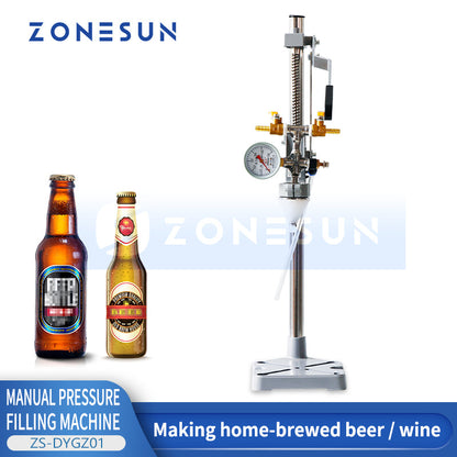 ZONESUN ZS-DYGZ01 Manual Equipressure Foamy Liquid Filling Machine