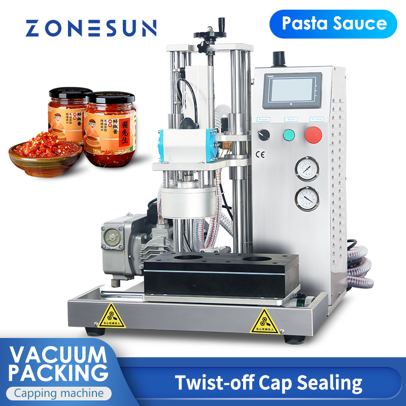 ZONESUN vacuum snap screw cap bottle capper bottle capping machine