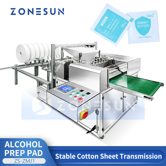 Máquina envasadora de prealmohadillas con alcohol horizontal automática ZONESUN ZS-ZMJ1 