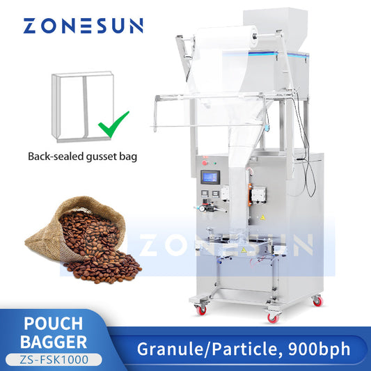 ZONESUN ZS-FSK1000 Macchina automatica per la sigillatura e la pesatura dei sacchetti di granuli 