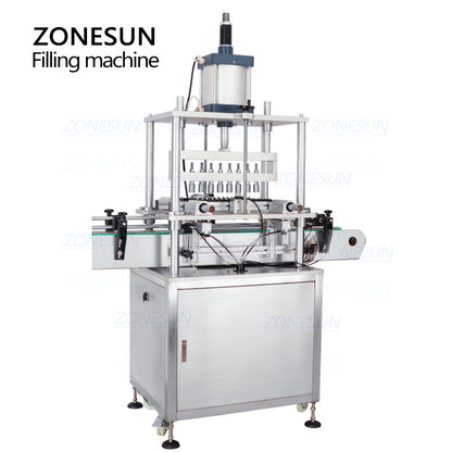 ZONESUN ZS-YG10 Automatic 8 Heads Perfume Bottle Capping Machine With Conveyor