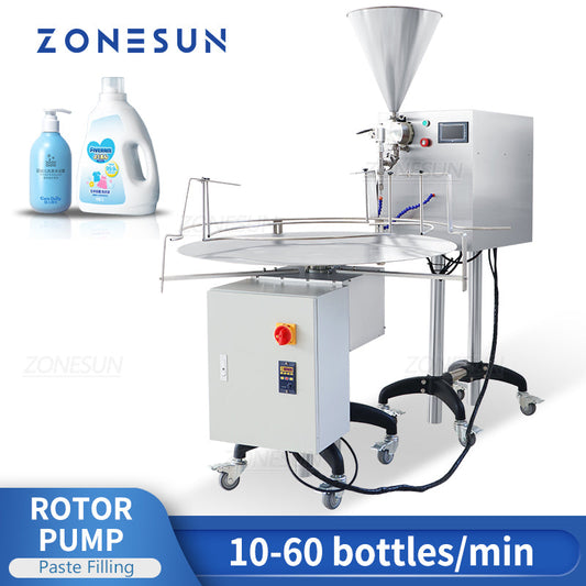 ZONESUN ZS-VTRP1 Macchina riempitrice per pasta con pompa a rotore con servomotore con riordinatore