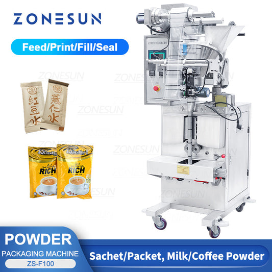 ZONESUN ZS-F100 Macchina sigillatrice riempitrice automatica di sacchetti di polvere