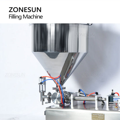 Zonesun ZS-DTGT1P Pneumatic Paste&Viscous Liquid Filling Machine with Conveyor