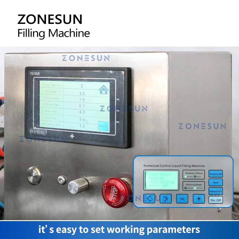 ZONESUN ZS-DTMPZ1 Automatic Single Nozzle Magnetic Pump Liquid Filling Machine