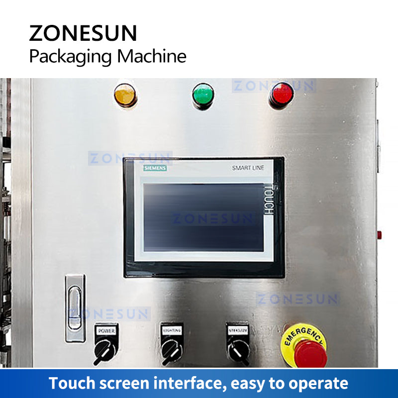 Tappatrice per riempimento di liquidi con busta automatica ZONESUN ZS-AFC6YL