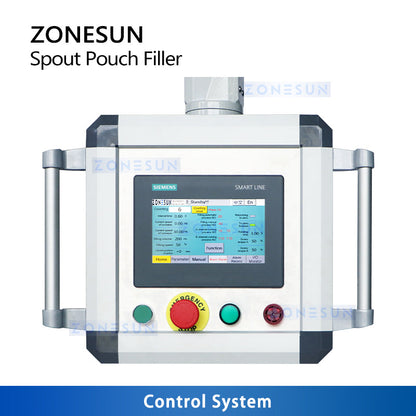 ZONESUN ZS-AFC12 Tappatrice riempitrice automatica per sacchetti con beccuccio per pasta