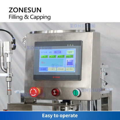 ZONESUN ZS-AFC12D Automatic Spout Pouch Piston Pump Liquid Filling Capping Machine