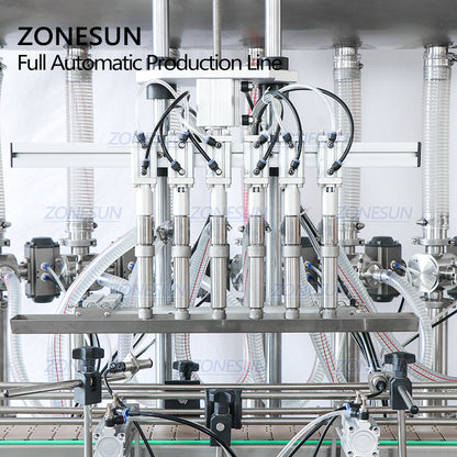 ZONESUN ZS-FAL180AP Automatic Paste Filling Capping  Production Line