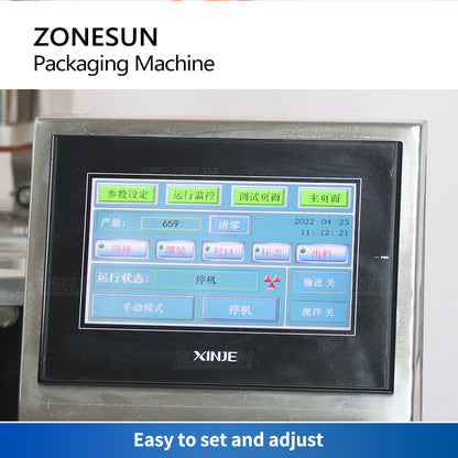 ZONESUN ZS-FS600 Confezionatrice automatica per gelato a tazza, riempitrice per pasta, sigillatrice 