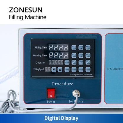 ZONESUN ZS-GFK17C Semi-automatic Diaphragm Pump Liquid Filling Machine