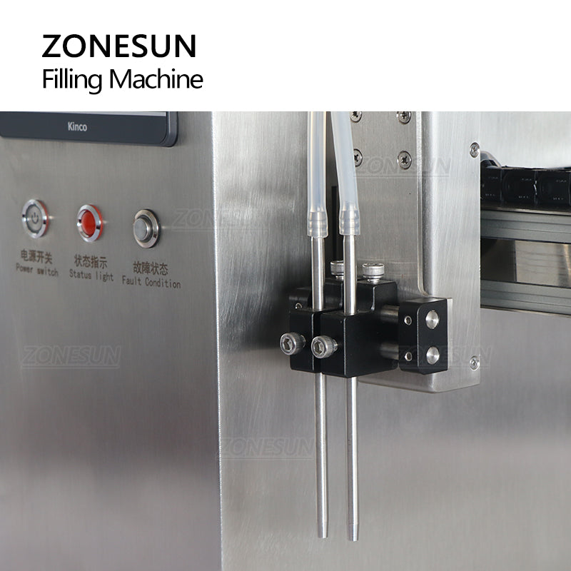 ZONESUN ZS-YTXYZ2 Automatic 2 Nozzles Ceramic Pump Small-dose Liquid Filling Machine