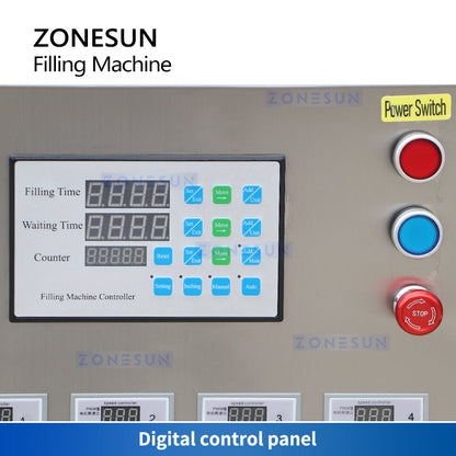 ZONESUN ZS-MPYT12P Semi Automatic Magnetic Pump Liquid Filling Machine