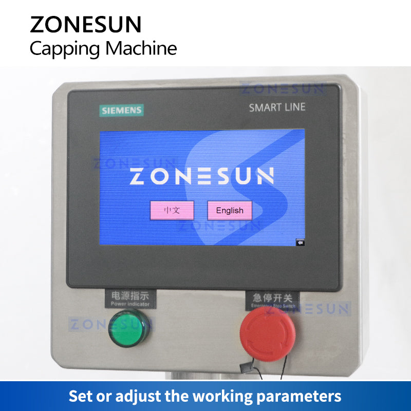 ZONESUN ZS-XG440T2 Automatic Metal Twist Off Feeding Capping Machine