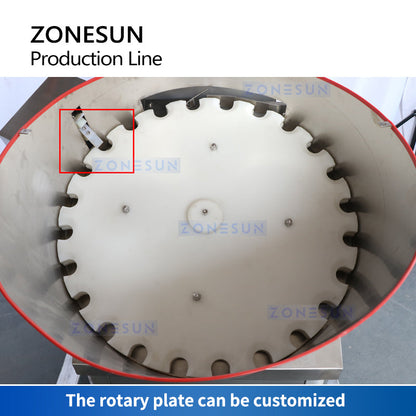 ZONESUN ZS-FAL180D3 Automatic Magmetic Pump Liquid Filling Round Bottle Cap Screwing Labeling Production Line