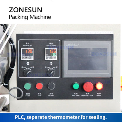 ZONESUN ZS-ZB250S Horizontal Flow Wrapping Machine