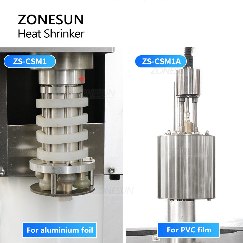 ZONESUN ZS-CSM1 Automatic Bottle Neck Cover Heat Shrinking Sealing Machine