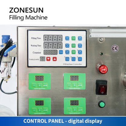 ZONESUN ZS-DTMP4AL Automatic Magnetic Pump Liquid  Filling Machine Vial Filler