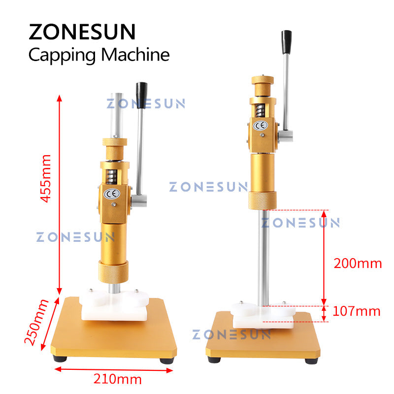 ZONESUN ZS-TYG2 Dual-use Manual Perfume Bottle Capping Machine