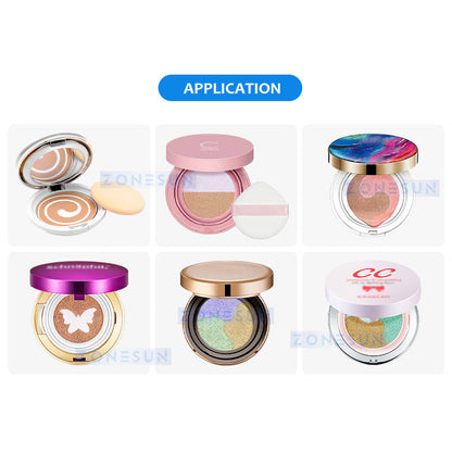 ZONESUN ZS-GTBB2S Three Color Air Cushion Foundation Liquid Filling Machine