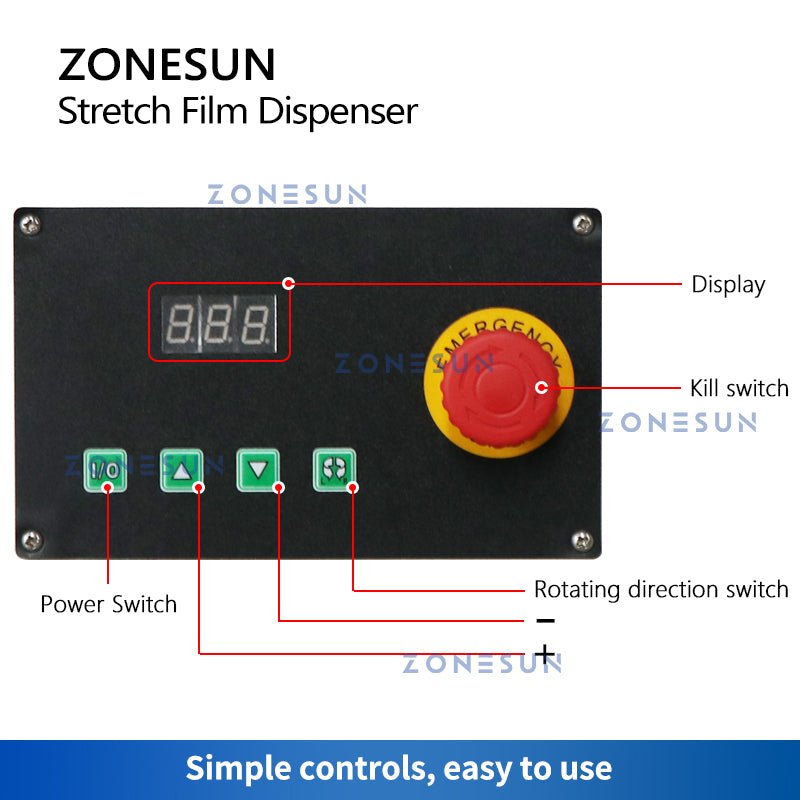 ZONESUN ZS-DBC800 Macchina avvolgitrice automatica con film estensibile 