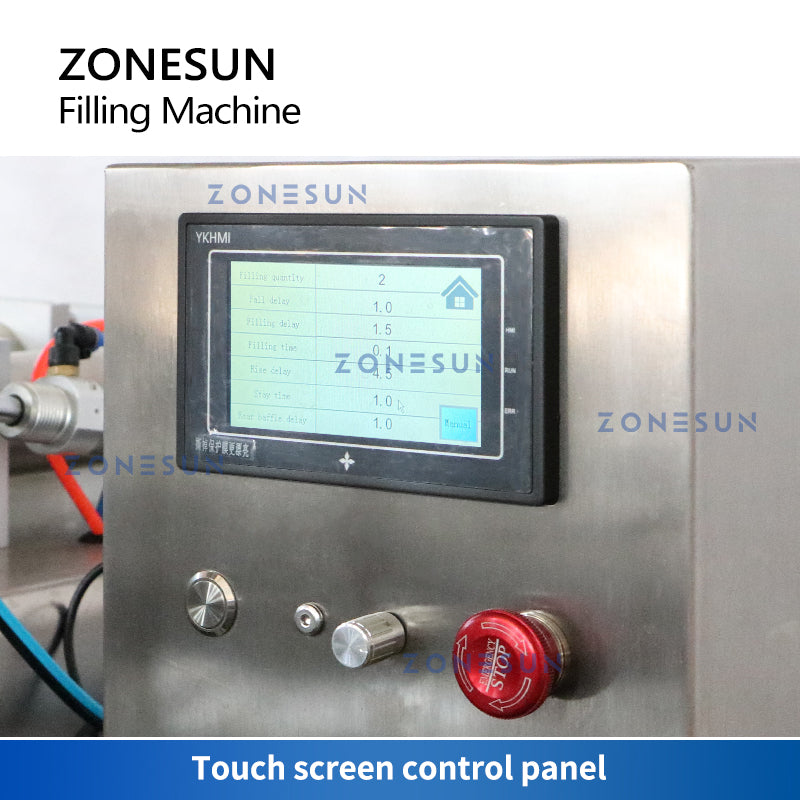 ZONESUN ZS-DTGT2 Automatic 2 Lifting Nozzles Pneumatic Piston Pump Paste Filling Machine