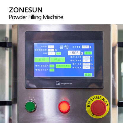 ZONESUN Automatic 2 Nozzles Powder Filling Machine