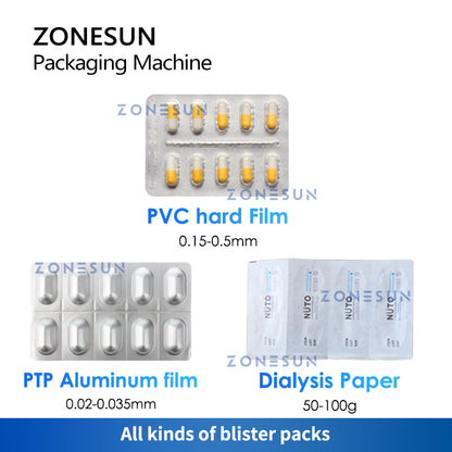 ZONESUN ZS-DPPA Automatic Liquid / Paste / Irregular Material Filling Blister Sealing Machine