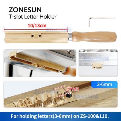 ZONESUN T-slot Letter Holder