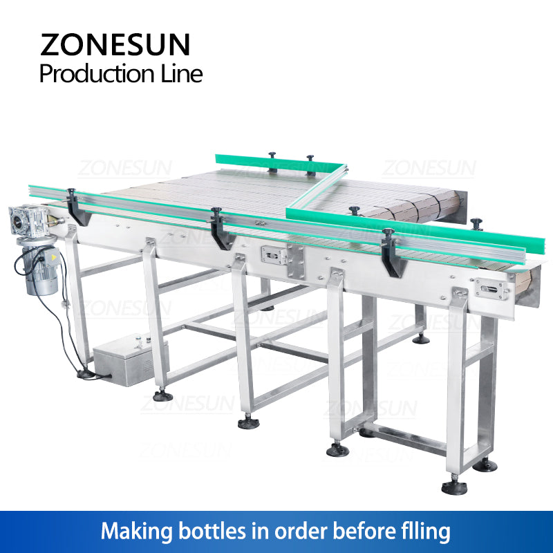 ZONESUN ZS-FAL180X4 4 Diving Nozzles Magnetic Pump Liquid Filling Capping Round Bottle Labeling Production Line