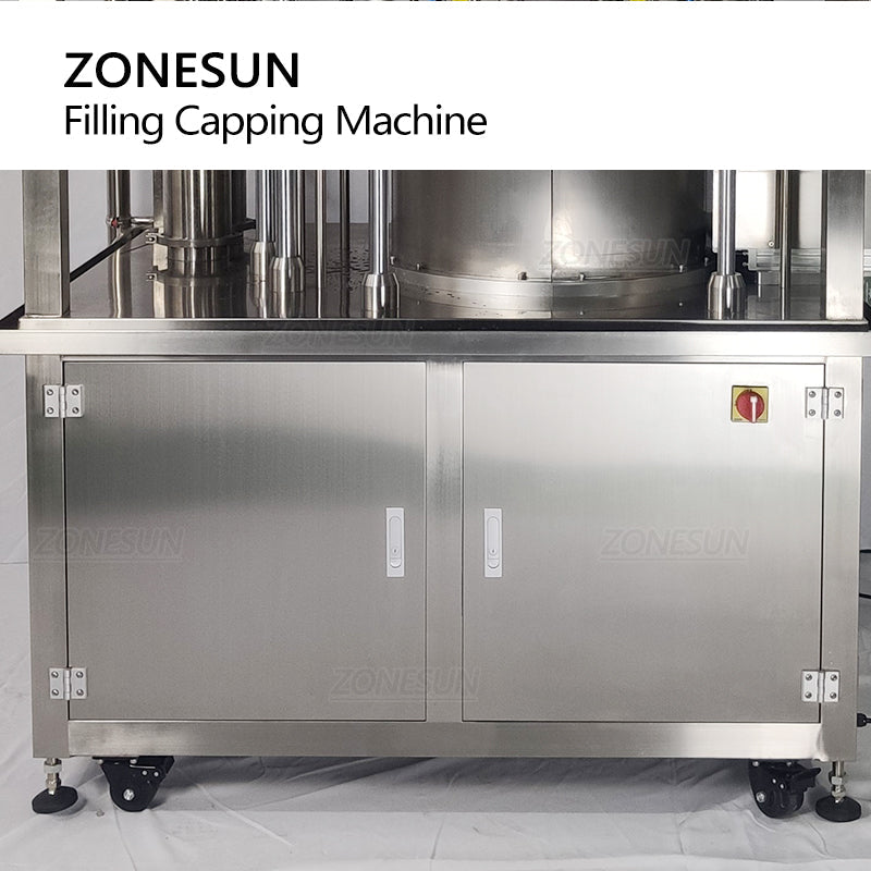 Tappatrice riempitrice per alimentazione servo Doypack ZONESUN ZS-YTZL2 con trasportatore 