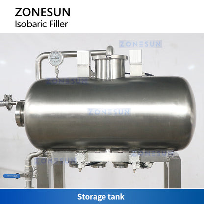 ZONESUN ZS-CF4A Semi-automatic Carbonated Drinks Liquid Mixing and Filling Machine