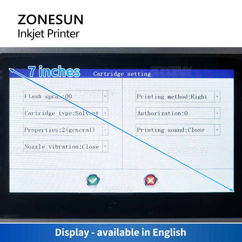 ZONESUN ZS-TIP127 Tabletop Inkjet Date Coding Machine