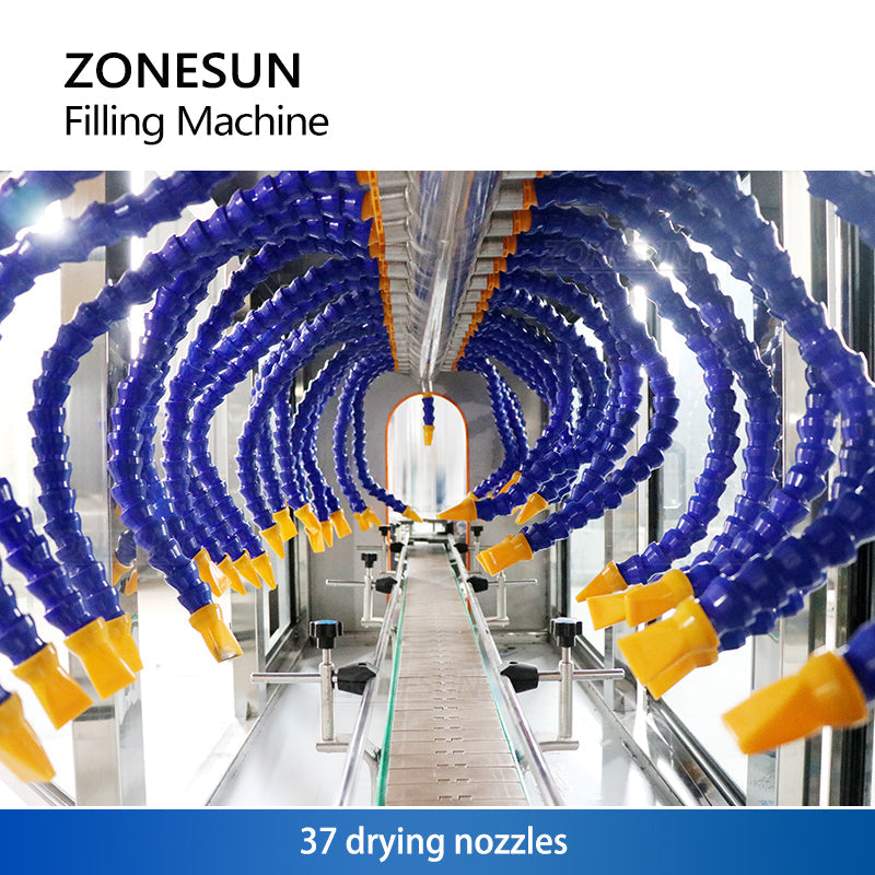 ZONESUN ZS-BDM4000 Macchina per la pulizia e l'asciugatura di bottiglie di vetro 