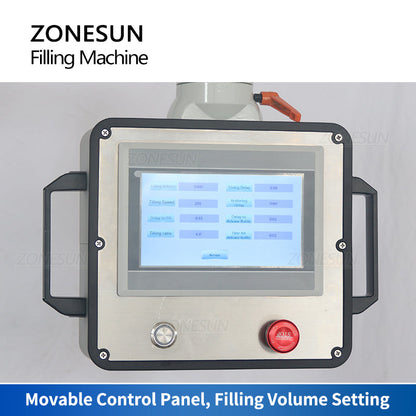 ZONESUN ZS-VTRP1A 50-1500ml Servo Motor Rotor Pump Paste/Viscous Liquid Filling Machine