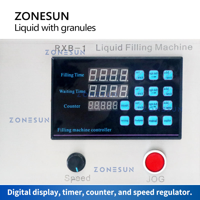 ZONESUN ZS-RXB1 Dual-use Flexible Impeller Pump Particulate Liquid Paste Filling Machine