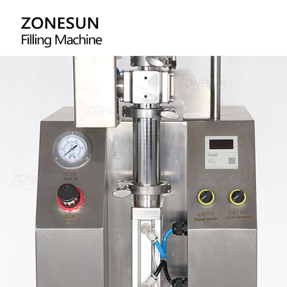 ZONESUN ZS-YTCP12V Pneumatic Syringe Ceramic Plunger Pump Liquid Paste Filling Machine