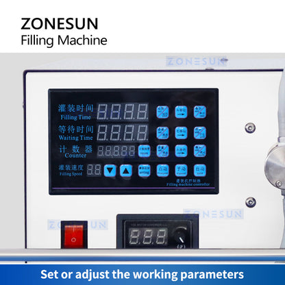 ZONESUN ZS-MPYT250C Automatic Single Nozzle Magnetic Pump Liquid Filling Machine