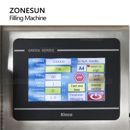 ZONESUN ZS-CPYT1 Single Nozzle Ceramic Pump Liquid Filling Machine