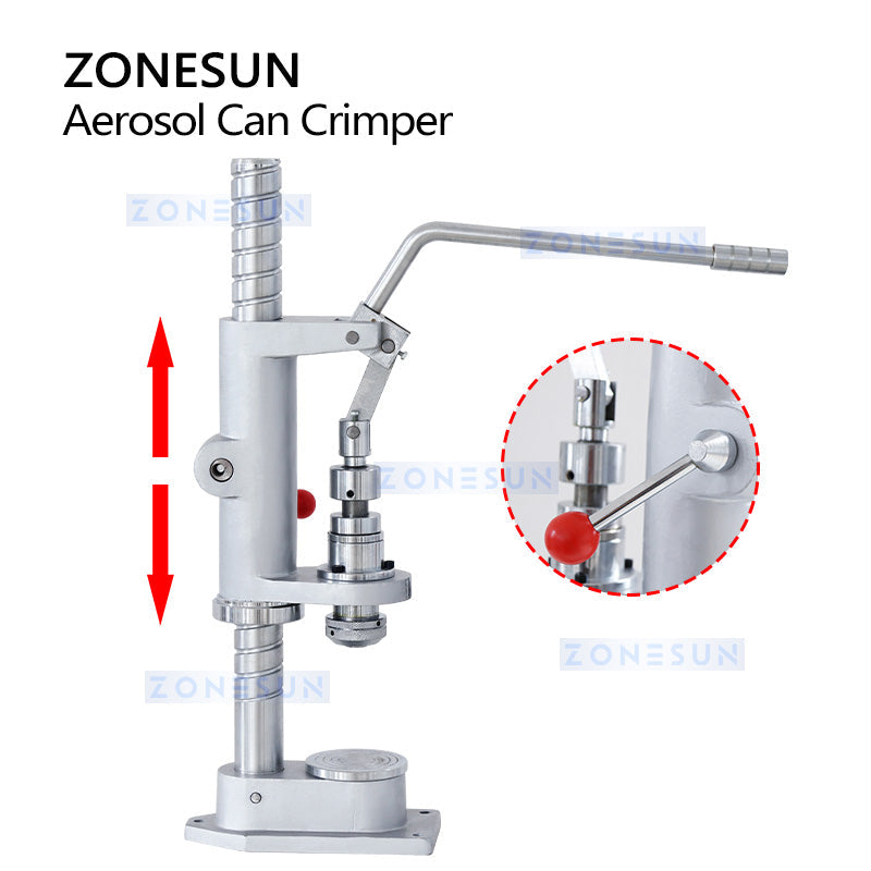 ZONESUN ZS-YG25 Manual Aerosol Can Capping Machine