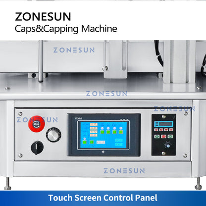 ZONESUN ZS-XG1870R Automatic Dropper Bottle Capping Machine with Vibratory Cap Feeder