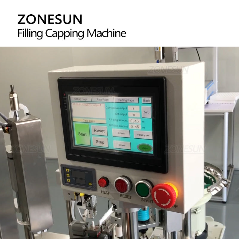 Tappatrice automatica per riempimento cartucce E-liquid ZONESUN ZS-EL450 