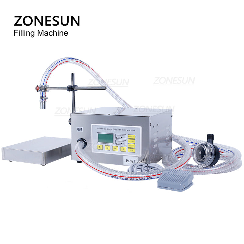 ZONESUN ZS-DP621W Semi automatic Diaphragm Pump Liquid Weighing and Filling Machine