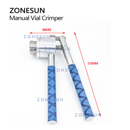 ZONESUN ZS-PBC1 13/15/18/ 20mm Stainless Steel Manual Perfume Capping Machine