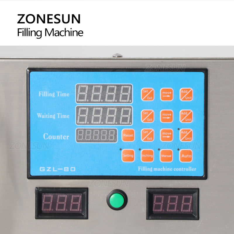 ZONESUN Semi-automatic 2 Nozzles Peristaltic Pump Liquid Filling Machine